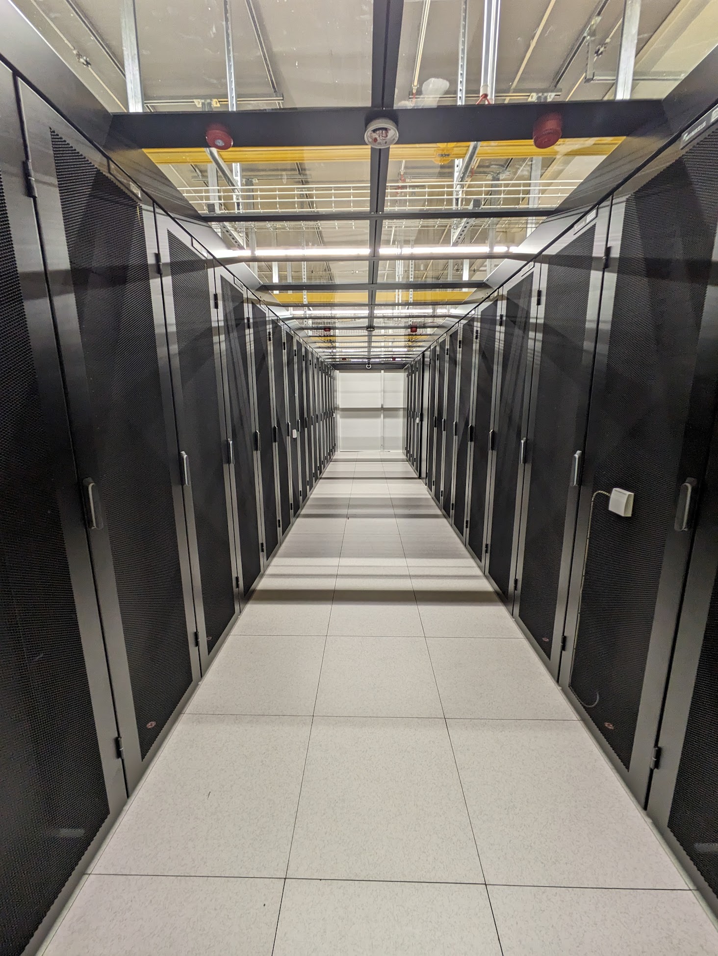 A finished hall aisle