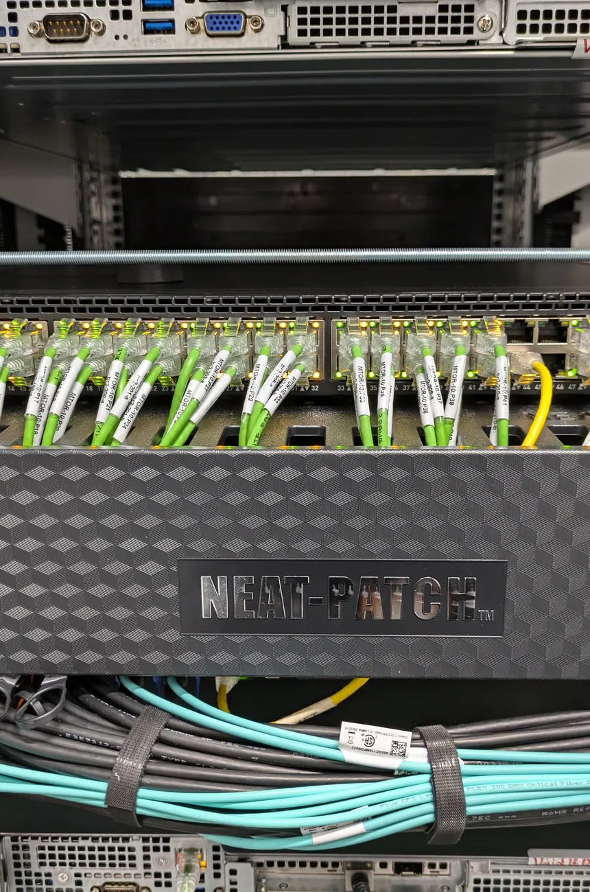 Network equipment with fibre patching